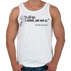 PRINTFASHION Az idő igaz, s eldönti ami nem az. - Férfi atléta - Fehér