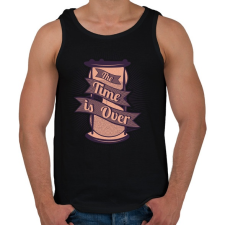 PRINTFASHION Az idő lejárt - Férfi atléta - Fekete atléta, trikó