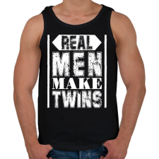 PRINTFASHION Az igazi férfiak - Férfi atléta - Fekete atléta, trikó