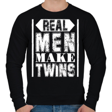 PRINTFASHION Az igazi férfiak - Férfi pulóver - Fekete