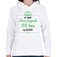 PRINTFASHION Az igazi hercegek - Évszámmal - Női kapucnis pulóver - Fehér női pulóver, kardigán