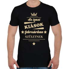 PRINTFASHION Az igazi Kiások - Hónappal - Férfi póló - Fekete