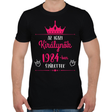 PRINTFASHION Az igazi királynők - Évszámmal - Férfi póló - Fekete férfi póló