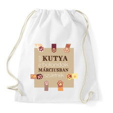 PRINTFASHION Az igazi kutya bolondok - Sportzsák, Tornazsák - Fehér tornazsák