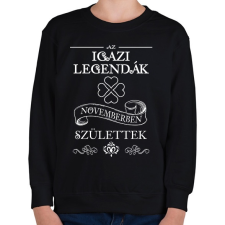 PRINTFASHION Az igazi legendák - Gyerek pulóver - Fekete gyerek pulóver, kardigán