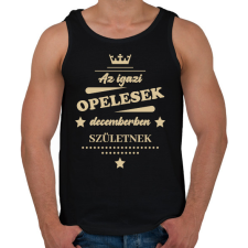 PRINTFASHION Az igazi Opelesek - Hónappal - Férfi atléta - Fekete atléta, trikó