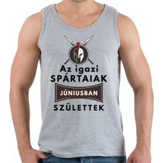PRINTFASHION AZ igazi SPÁRTAIAK Júniusban születtek! - Férfi atléta - Sport szürke