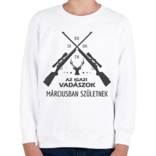 PRINTFASHION Az igazi vadászok - Gyerek pulóver - Fehér gyerek pulóver, kardigán