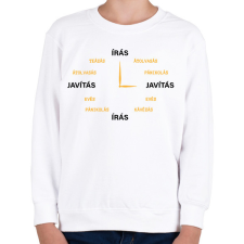 PRINTFASHION Az író órája - Gyerek pulóver - Fehér gyerek pulóver, kardigán