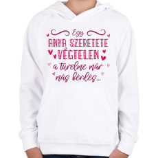 PRINTFASHION Az már más kérdés - Gyerek kapucnis pulóver - Fehér