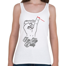 PRINTFASHION Az Ő végzete én vagyok - Női atléta - Fehér női trikó