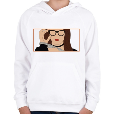 PRINTFASHION Az örökösnő álarca mögött - Anna - Gyerek kapucnis pulóver - Fehér gyerek pulóver, kardigán