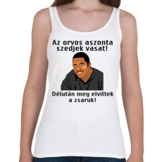 PRINTFASHION az orvos aztmondta... - Női atléta - Fehér
