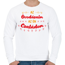 PRINTFASHION Az óvodásaim - Férfi pulóver - Fehér