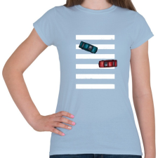 PRINTFASHION Az út közepén - Női póló - Világoskék női póló