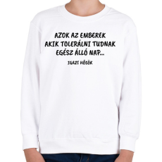 PRINTFASHION Azok az emberek - Gyerek pulóver - Fehér