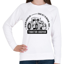 PRINTFASHION Azt álmodom traktor vagyok - Női pulóver - Fehér női pulóver, kardigán