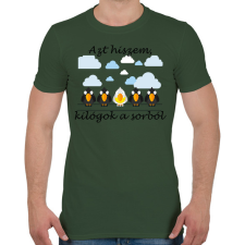 PRINTFASHION Azt hiszem - Férfi póló - Katonazöld férfi póló