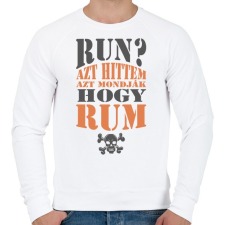 PRINTFASHION Azt hittem rum 2  - Férfi pulóver - Fehér férfi pulóver, kardigán