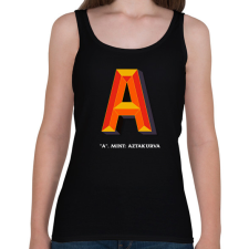 PRINTFASHION AZTAKURVA - Női atléta - Fekete női trikó