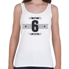 PRINTFASHION b-day-06-dark-lightgrey - Női atléta - Fehér