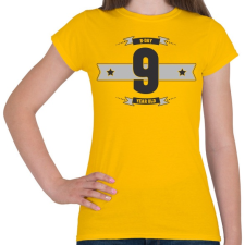 PRINTFASHION b-day-09-dark-lightgrey - Női póló - Sárga női póló