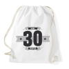 PRINTFASHION b-day-30-dark-lightgrey - Sportzsák, Tornazsák - Fehér