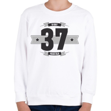 PRINTFASHION b-day-37-dark-lightgrey - Gyerek pulóver - Fehér