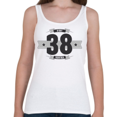 PRINTFASHION b-day-38-dark-lightgrey - Női atléta - Fehér