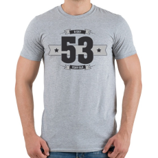 PRINTFASHION b-day-53-dark-lightgrey - Férfi póló - Sport szürke