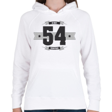 PRINTFASHION b-day-54-dark-lightgrey - Női kapucnis pulóver - Fehér női pulóver, kardigán