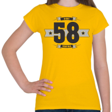 PRINTFASHION b-day-58-dark-lightgrey - Női póló - Sárga női póló