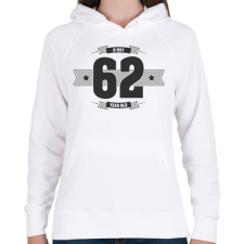 PRINTFASHION b-day-62-dark-lightgrey - Női kapucnis pulóver - Fehér női pulóver, kardigán