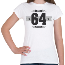 PRINTFASHION b-day-64-dark-lightgrey - Női póló - Fehér női póló