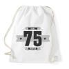 PRINTFASHION b-day-75-dark-lightgrey - Sportzsák, Tornazsák - Fehér