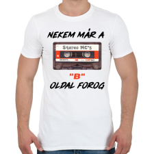 PRINTFASHION B oldal - Férfi póló - Fehér férfi póló
