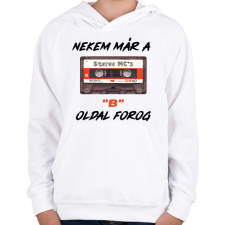 PRINTFASHION B oldal - Gyerek kapucnis pulóver - Fehér gyerek pulóver, kardigán