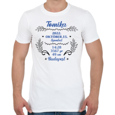 PRINTFASHION Baba adat - fiú - Férfi póló - Fehér