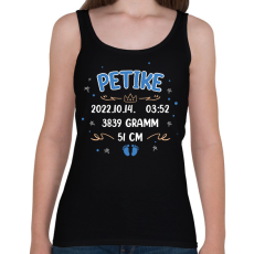PRINTFASHION Baba adat - kisfiú - Női atléta - Fekete