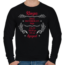 PRINTFASHION Baba adat - lány - Férfi pulóver - Fekete férfi pulóver, kardigán