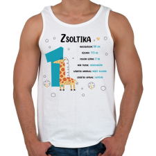 PRINTFASHION Baba adatok (fiú) - Férfi atléta - Fehér atléta, trikó