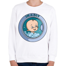 PRINTFASHION Baba érkezik - Gyerek pulóver - Fehér gyerek pulóver, kardigán