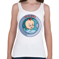 PRINTFASHION Baba érkezik - Női atléta - Fehér