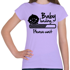 PRINTFASHION Baba folyamatban - Női póló - Viola női póló