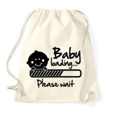 PRINTFASHION Baba folyamatban - Sportzsák, Tornazsák - Natúr tornazsák