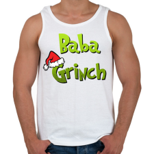 PRINTFASHION Baba grinch - Férfi atléta - Fehér atléta, trikó