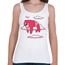 PRINTFASHION Baba Lajhár - Női atléta - Fehér női trikó