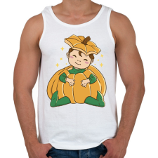 PRINTFASHION Baba tökben - Férfi atléta - Fehér atléta, trikó