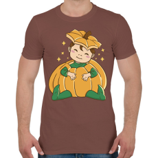 PRINTFASHION Baba tökben - Férfi póló - Mogyoróbarna