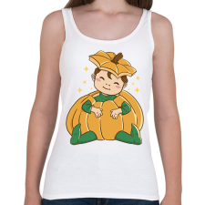 PRINTFASHION Baba tökben - Női atléta - Fehér női trikó